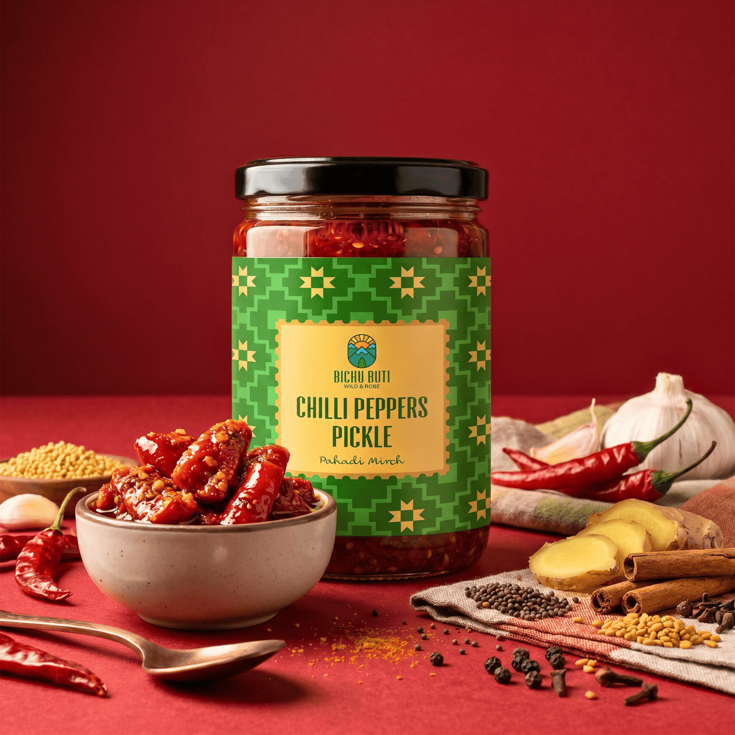 Chilli Peppers Pickle - Pahadi Mirch