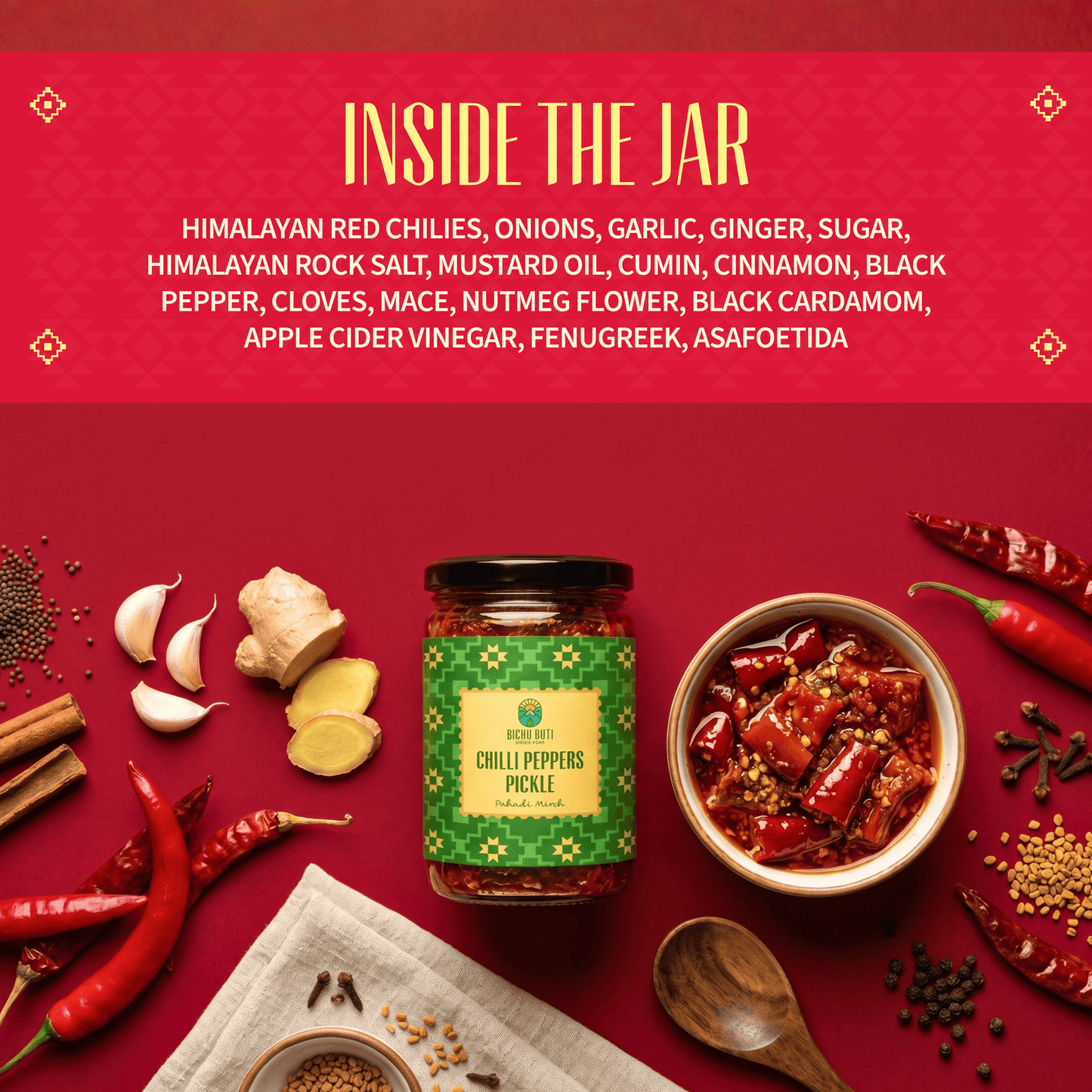 Chilli Peppers Pickle - Pahadi Mirch
