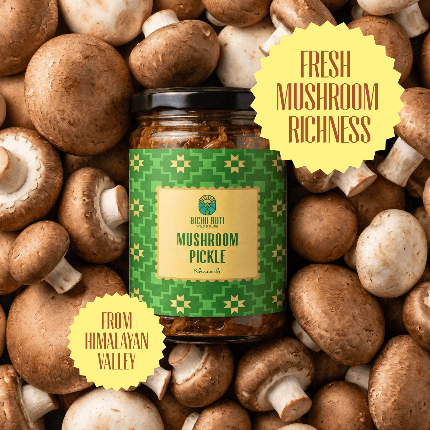 Mushroom Pickle - Khumb