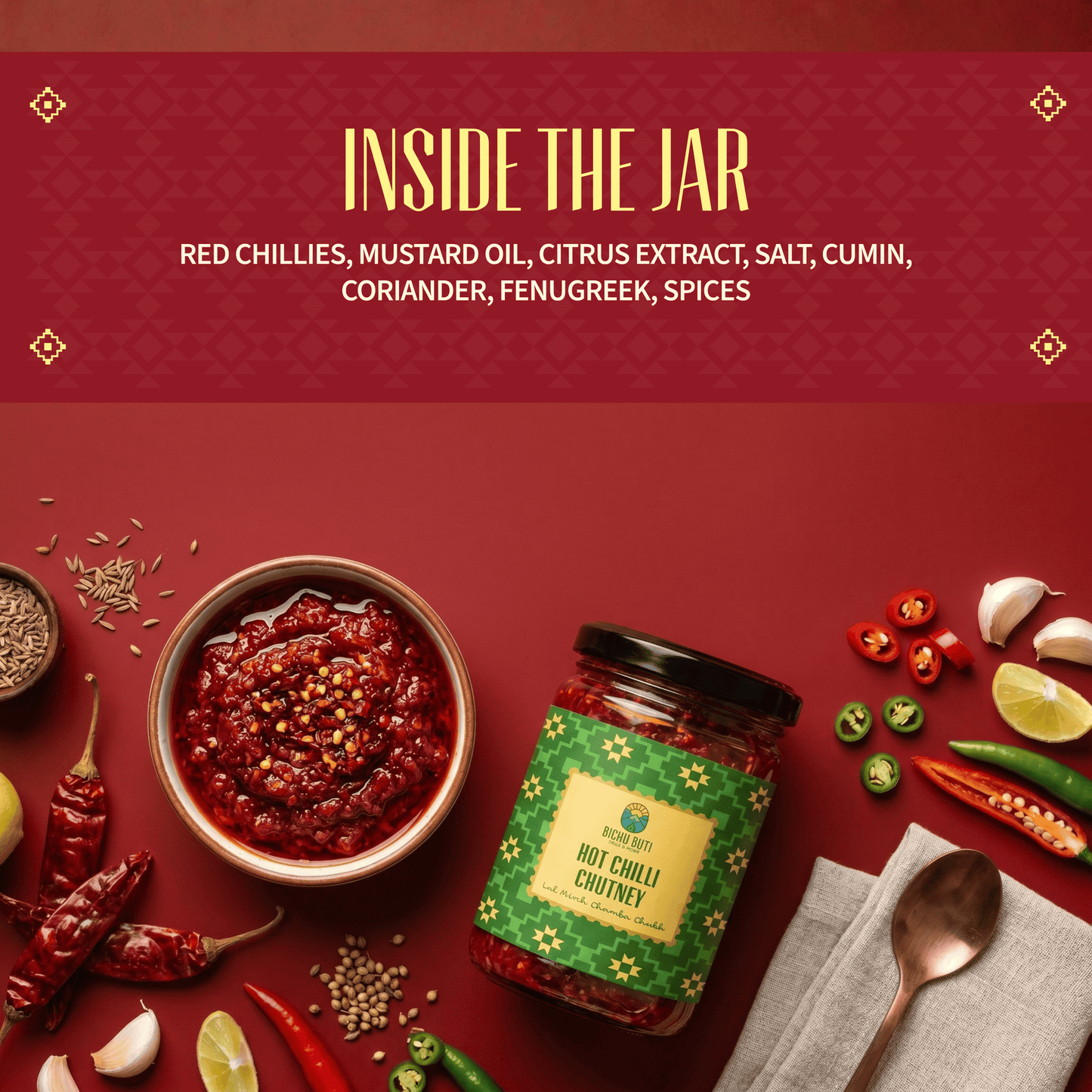 Hot Chilli Chutney - Lal Mirch Chamba Chukh