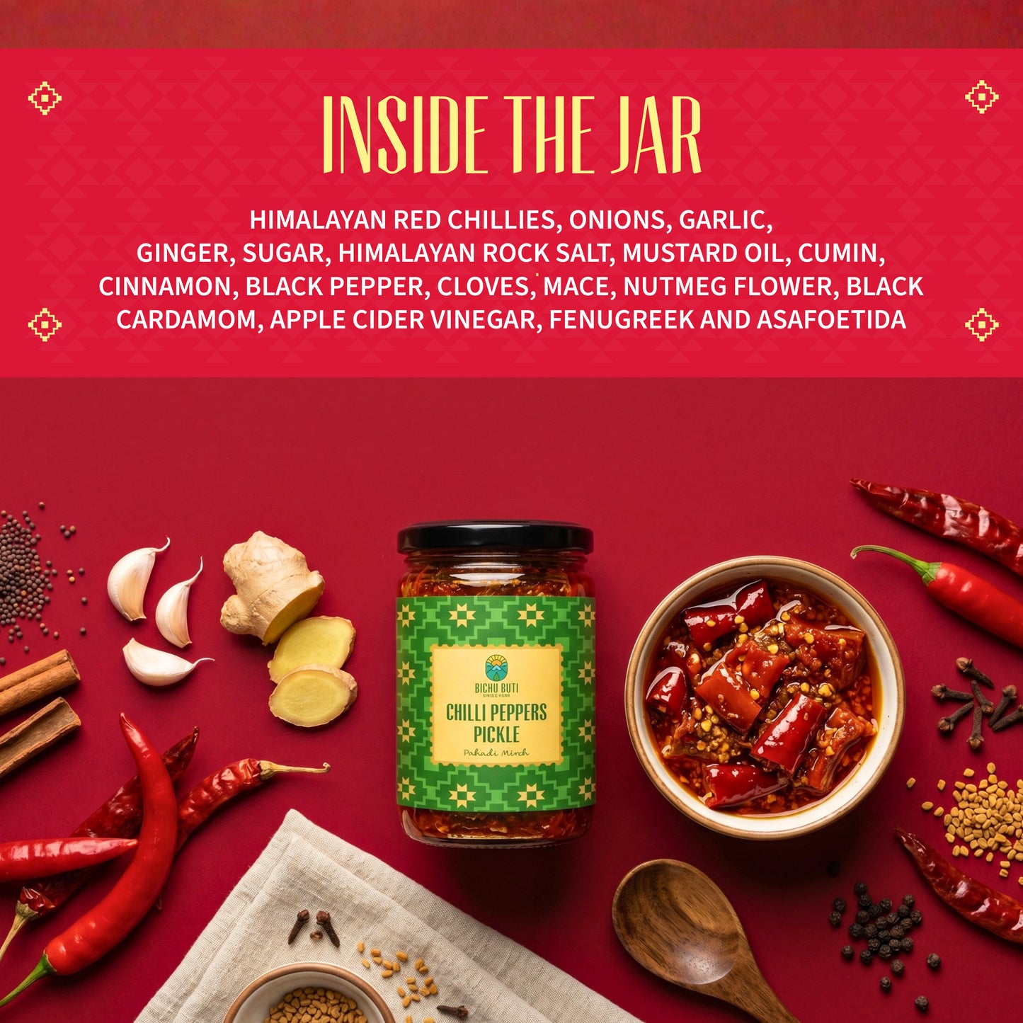 Chilli Peppers Pickle - Pahadi Mirch