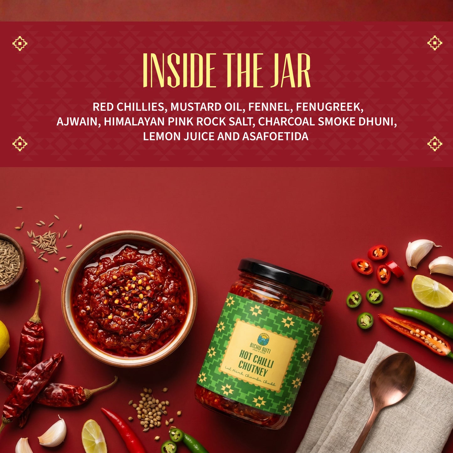 Hot Chilli Chutney - Lal Mirch Chamba Chukh