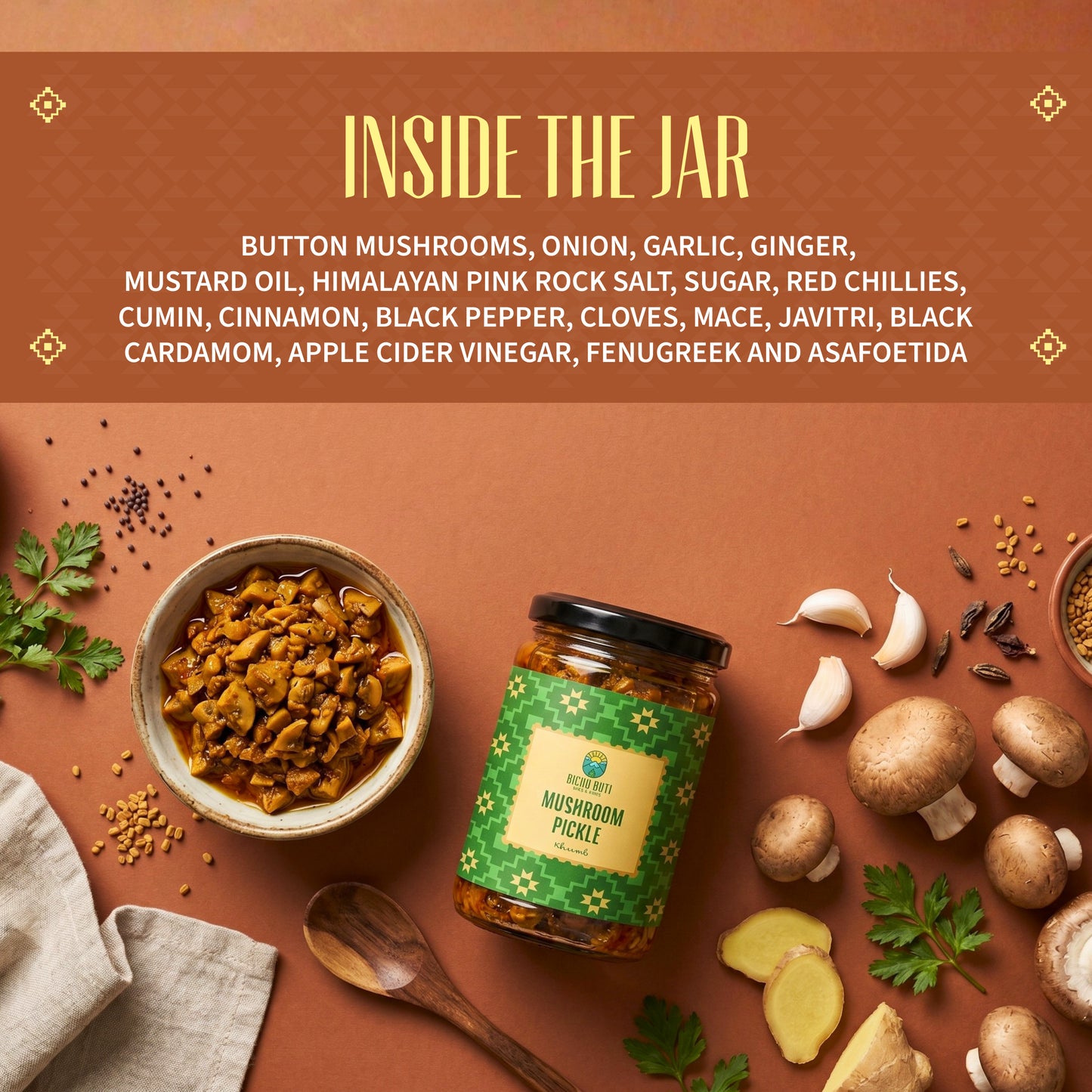 Mushroom Pickle - Khumb
