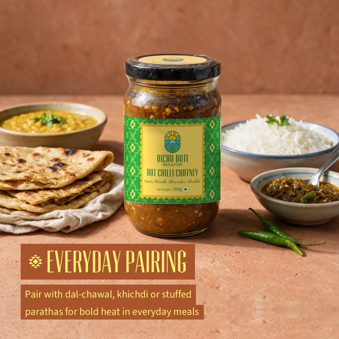 Hot Chilli Chutney — Hari Mirch Chamba Chukh