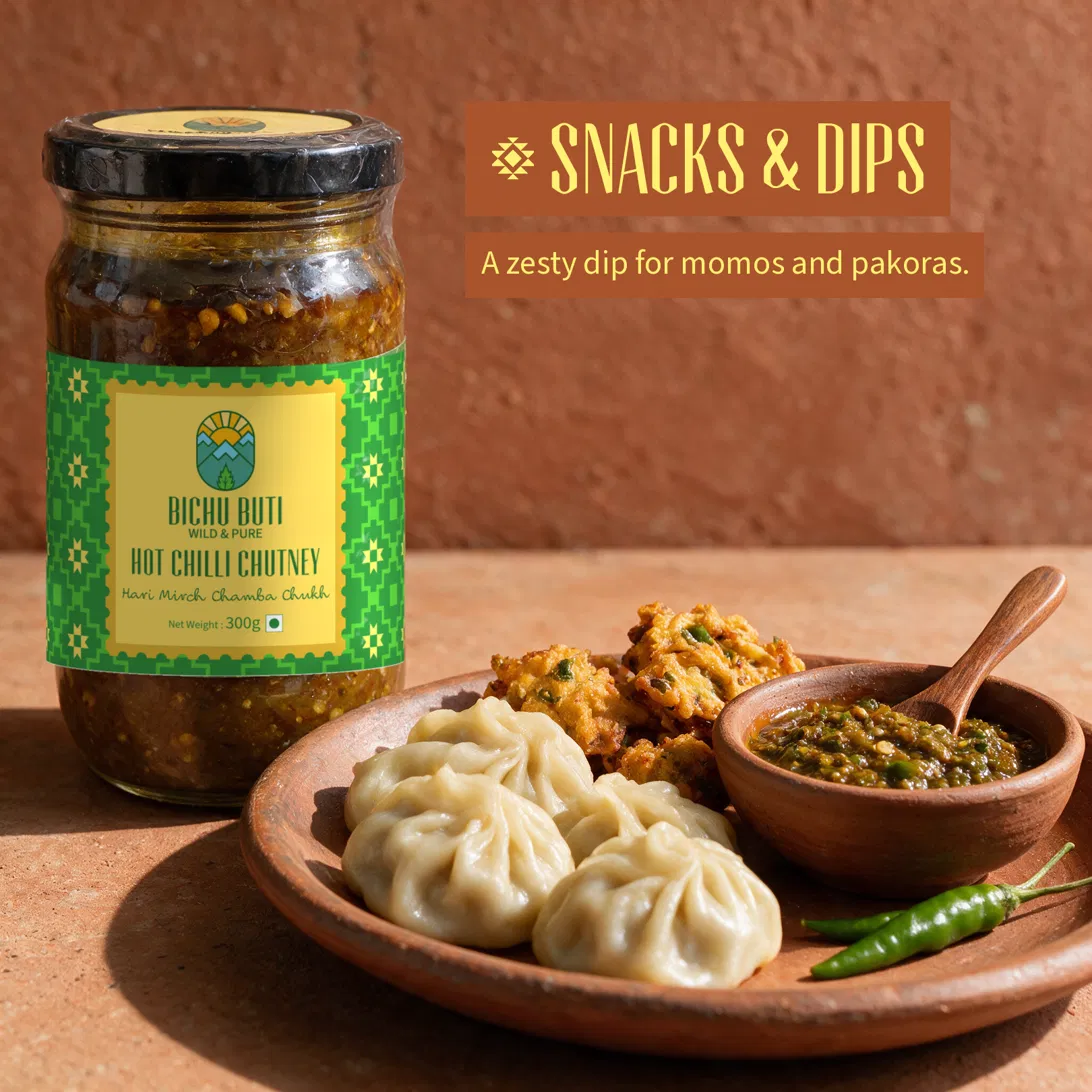 Hot Chilli Chutney — Hari Mirch Chamba Chukh
